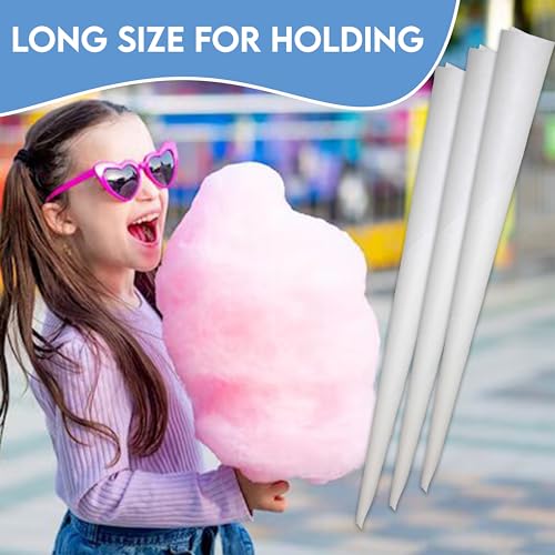 Plain Cotton Candy Cones - Package of 500ct