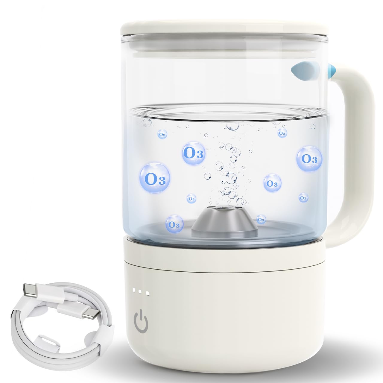 Ozonated Water Cup O3 Generator Fresh Oxygen Mouthwash Portable Rechargeable Ozone Purify Cup Active Oxygen Oral Breath Water Sp