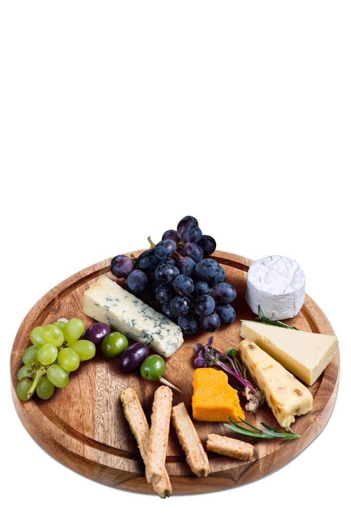 Royalty Art 4-In-1 Cake Stand With Dome, Cheese Board, Covered Platter, And Serving Tray For Pastries, Pies, Appetizers, And Hol