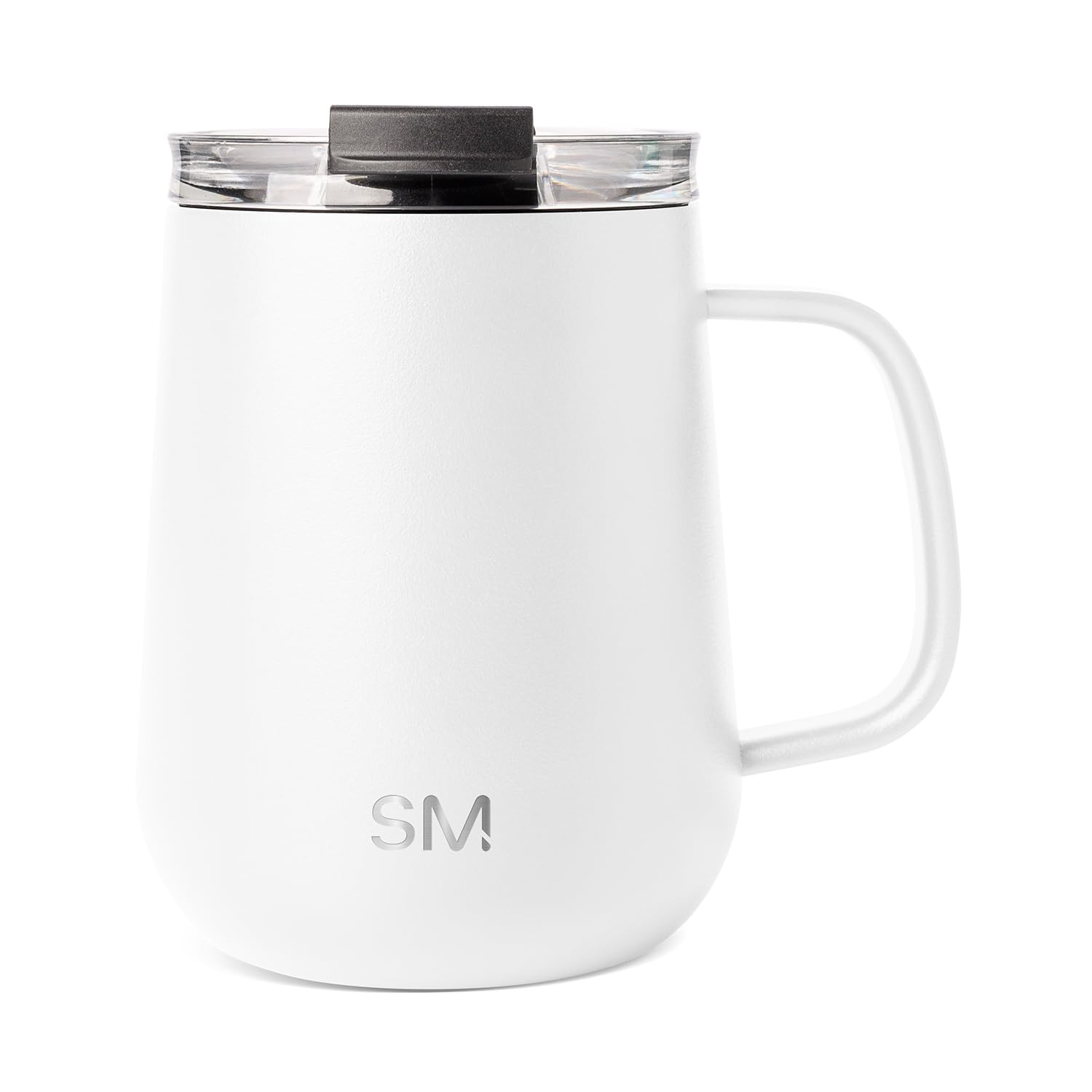 Simple Modern Travel Coffee Mug with Lid and Handle | Reusable Insulated Stainless Steel Coffee Tumbler Tea Cup | Gifts for Wome