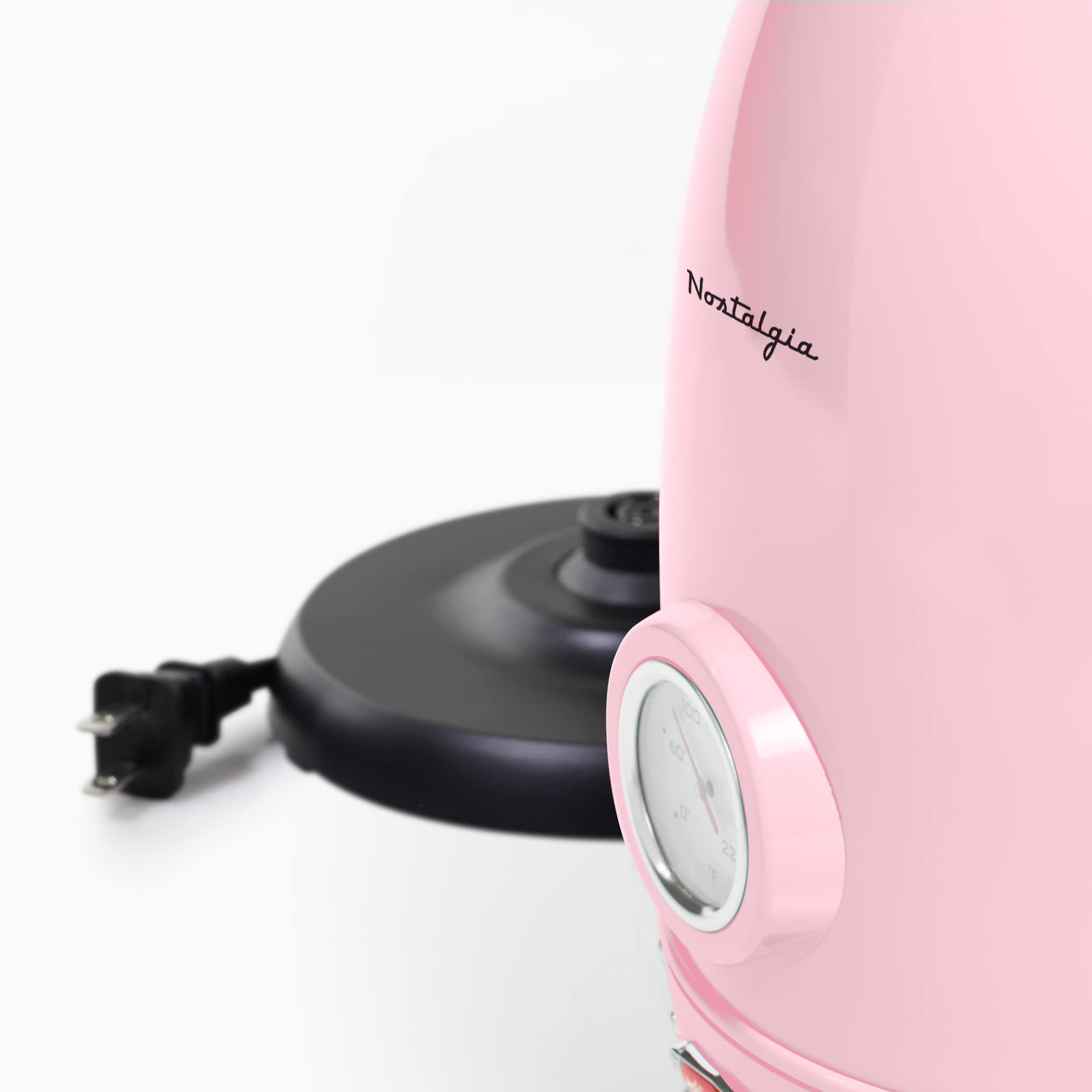 Nostalgia Retro Stainless Steel Electric Tea And Water Kettle