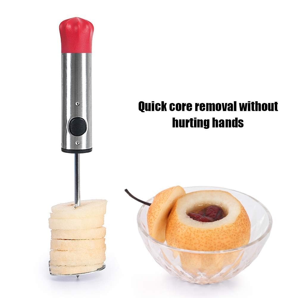 Vegetable Corer Drill, Stainless Steel Vegetable Drill Fruit Corer Veggie Spiralizer With 4 Sizes Vegetable Spinner For Zucchini
