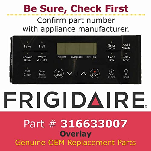 Frigidaire 316633007 Overlay