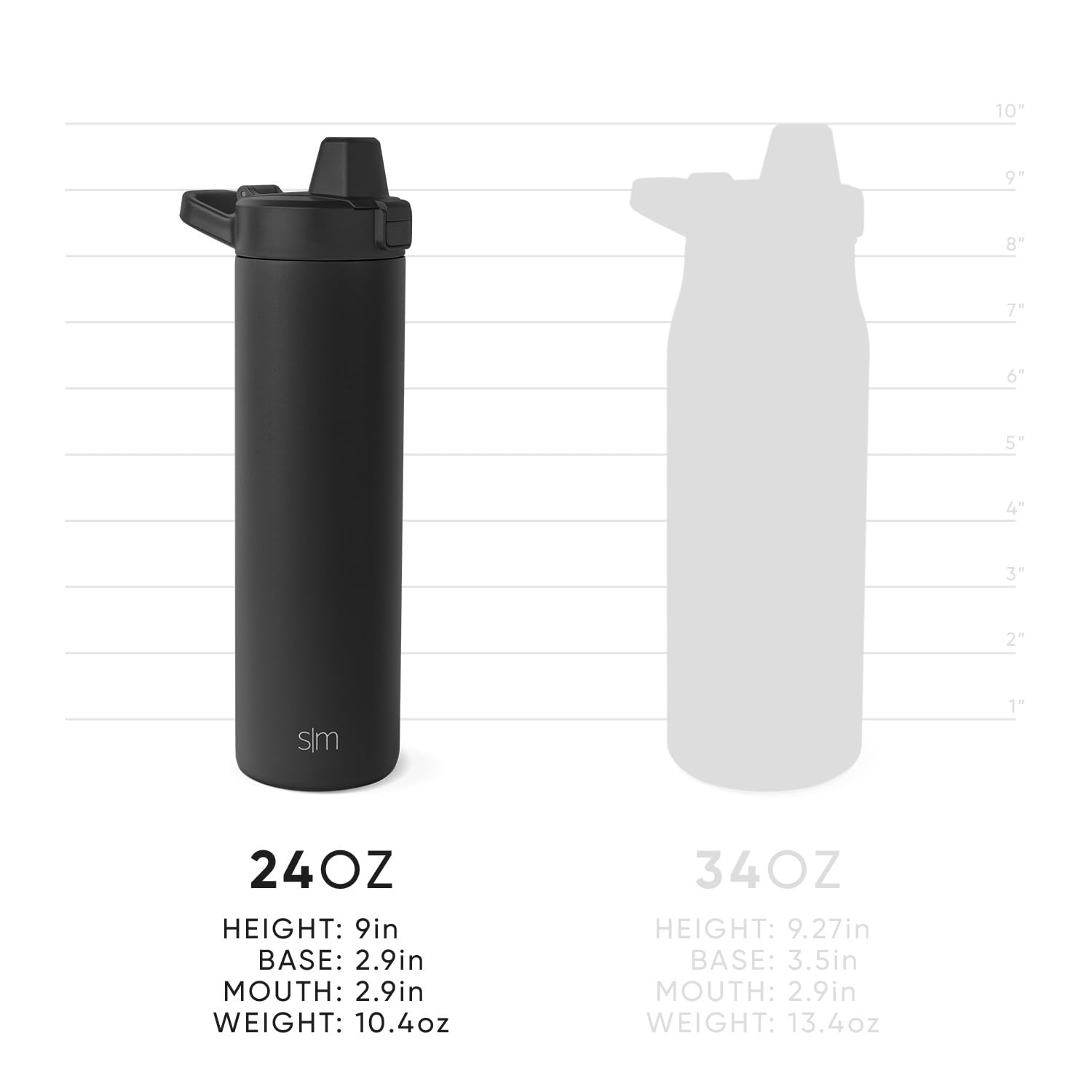 Simple Modern Filtered Water Bottle | Insulated Stainless-Steel Carbon Filter Travel Water Bottles | Reusable For Clean Drinking