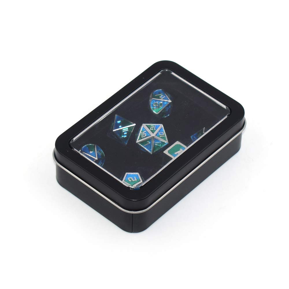 Gere 4 Pack Metal Rectangular Tin Boxes Containers With Detachable Clear Lid, Black,Portable Box Small Storage Kit Home Organize