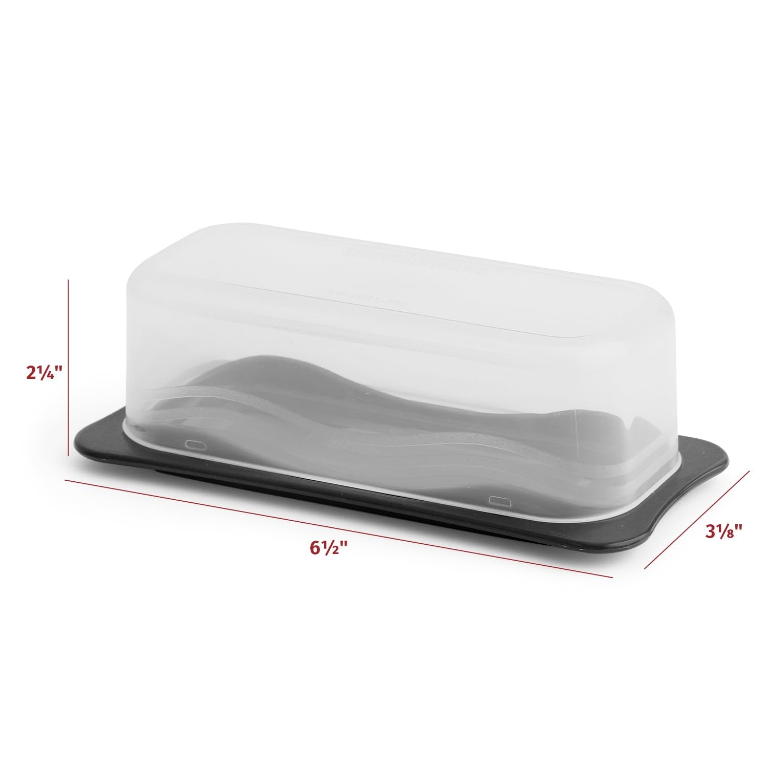 Signoraware Butter Dish With Lid -Butter Keeper Container With Clear Lid For Countertop, Frige- Durable Plastic, Unbreakable Sta