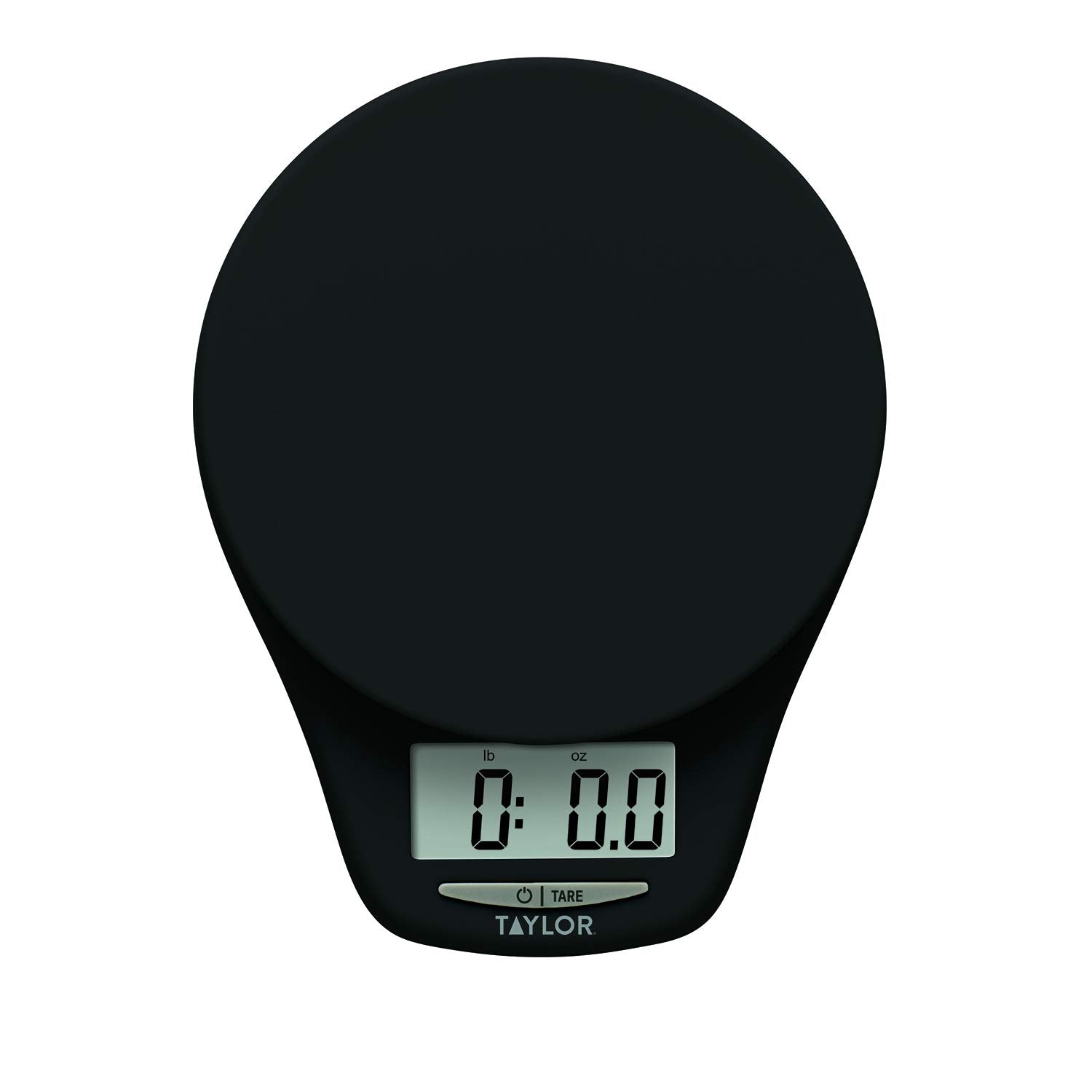 Taylor 4.4Lb Precision Digital Kitchen Scale With Weighing Tray, 4.4 Pound Capacity, Black