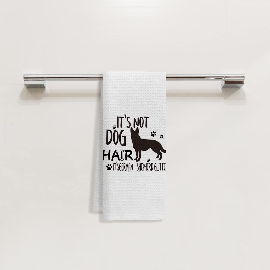 Its Not Dog Hair Its German Shepherd Glitter Hand Towels Kitchen Towels Dish Towels,Fall Funny Dog Decor Towels,Dog Lovers Dog M