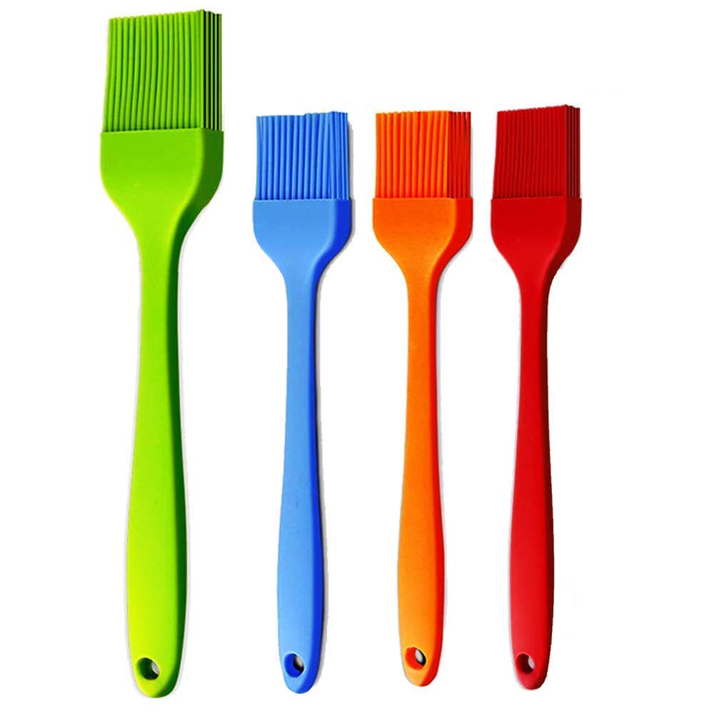 Grill Basting Brush Silicone Pastry Baking Brush Bbq Sauce Marinade Meat Glazing Oil Brush Heat Resistant, Kitchen Cooking Baste