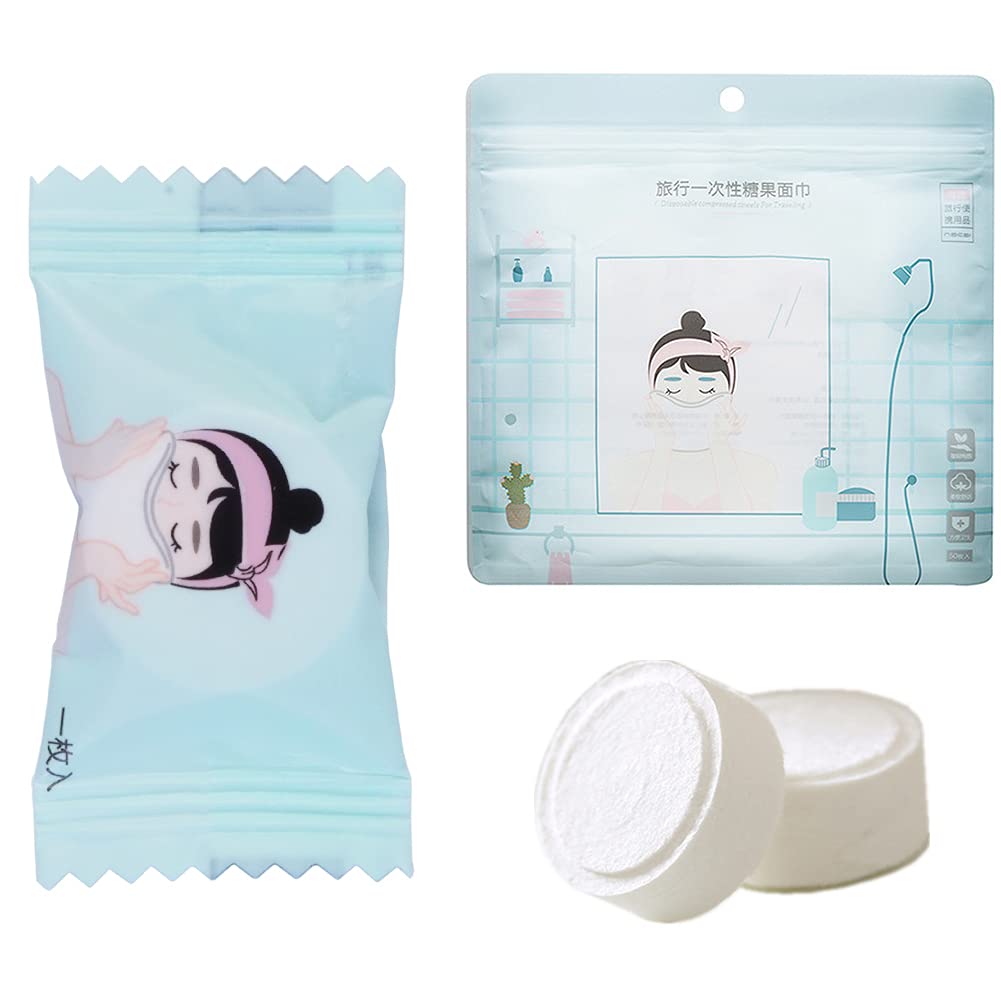 Vanfn Disposable Towel, Compressed Towel, Mini Disposable Compressed Washcloth, Cotton Portable Disposable Compressed Towels Per