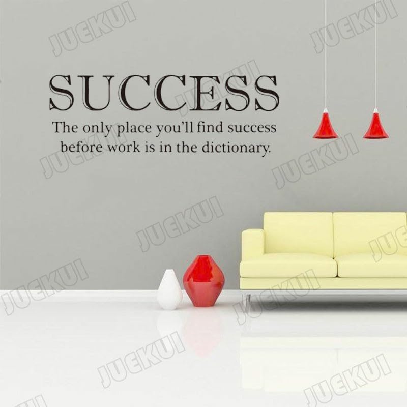 GADGETS WRAP Wall Decal Vinyl Sticker Success Lettering for Office Home Wall Decoration