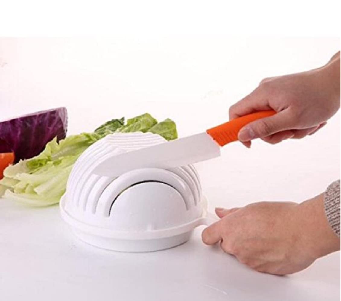 Vegetable Chopper, Chop Fresh Vegetables And Fruits In Seconds Bpa Free Salad Shooter, Cutter For Lettuce Or Salad -