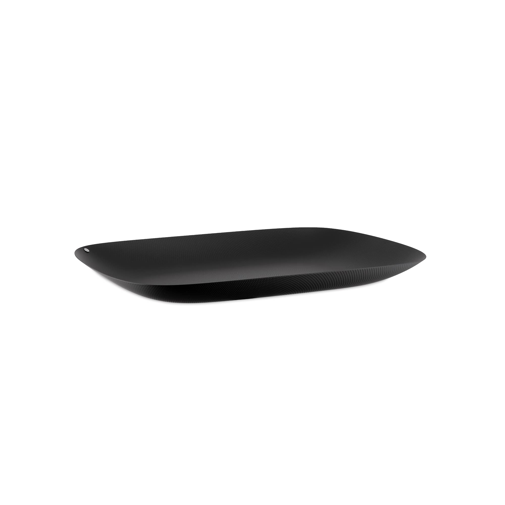 Alessi Moir  , Rectangular tray in steel coloured with epoxy resin, black with relief decoration., One size