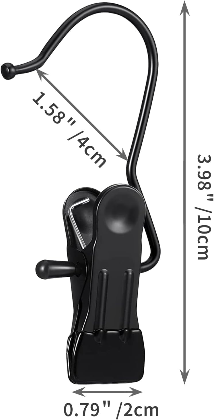 Frezon 15 Pack Boot Hanger For Closet, Laundry Hooks With Clips, Boot Holder, Hanging Clips, Portable Multifunctional Hangers Si