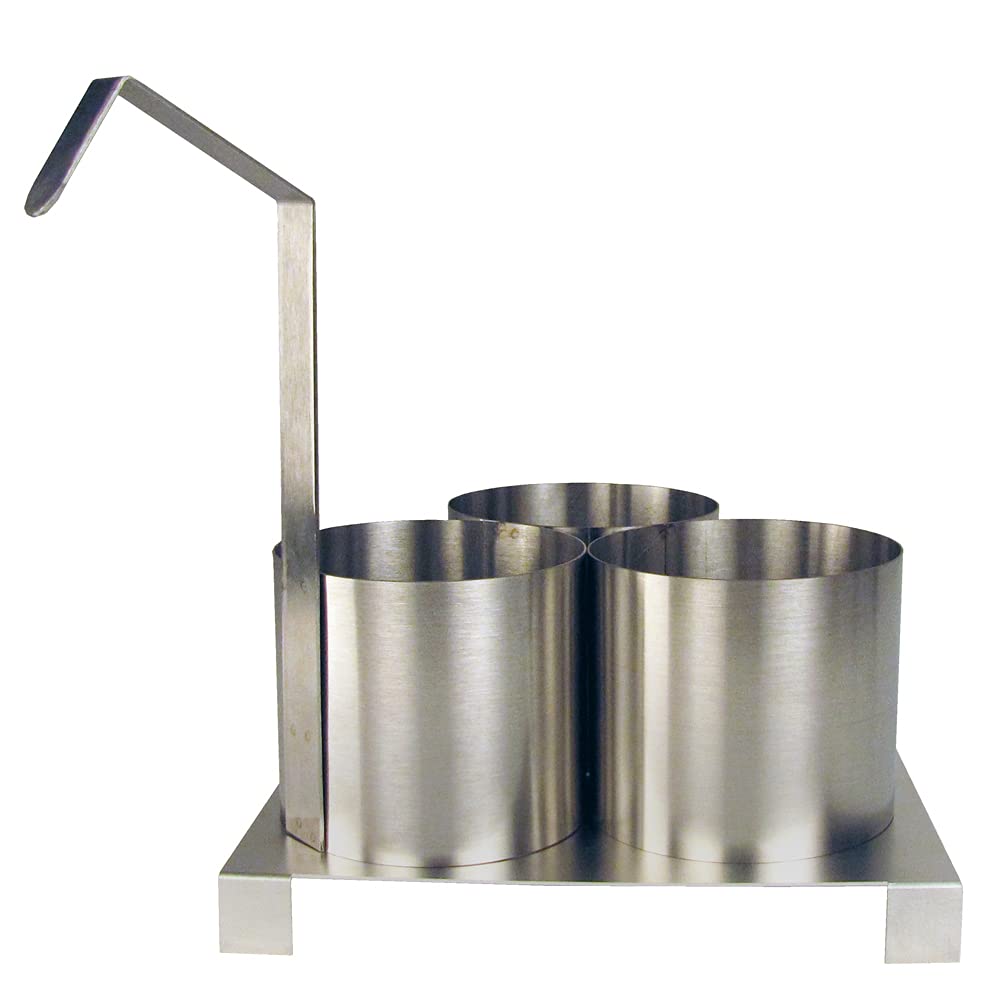 Paragon 4.5'' Funnel Cake Mold Ring With Base Plate, 4.5 Inches, Stainless Steel