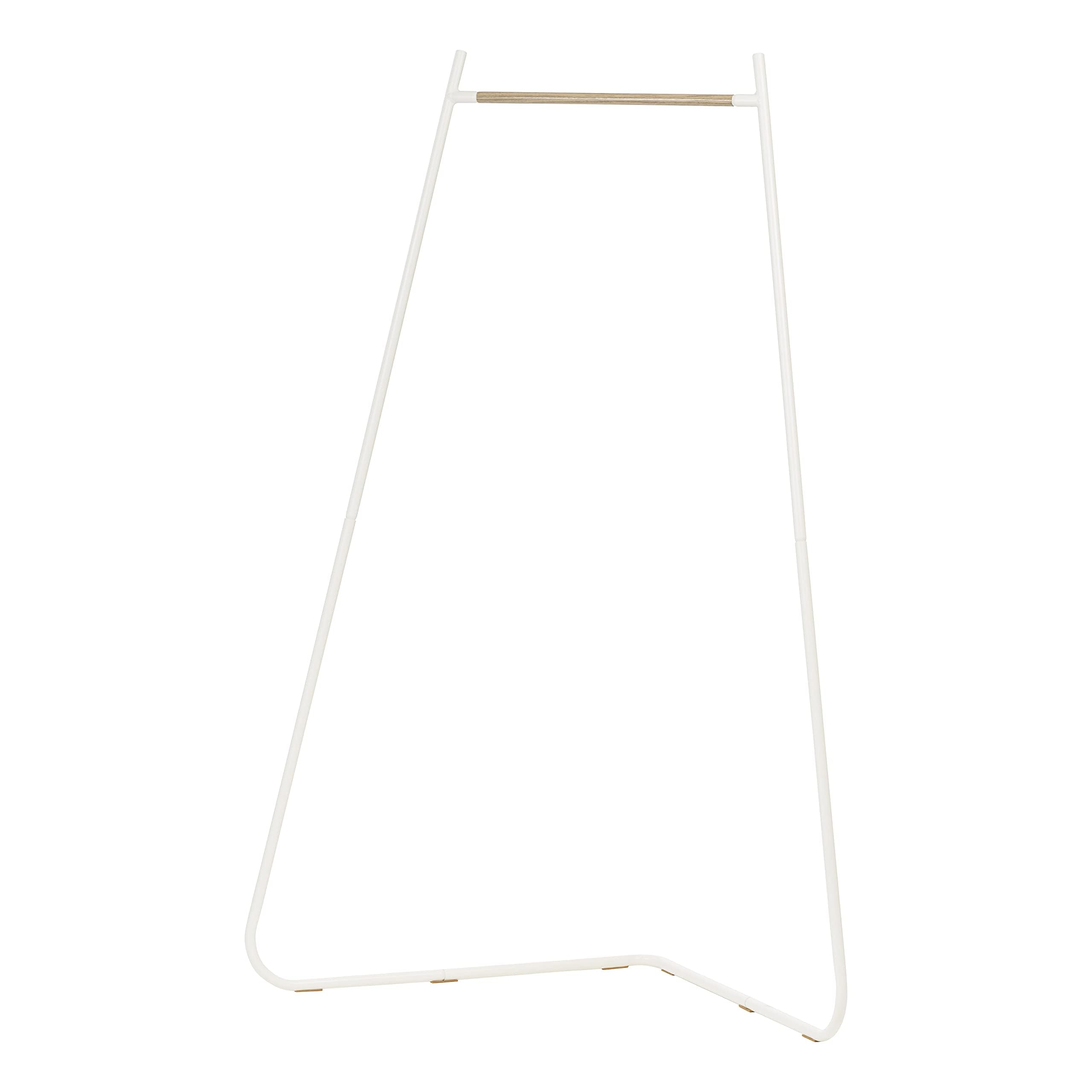 Iris Usa Stylish Corner Clothes Rack For Hanging Clothes, Easy To Assemble, Freestanding Metal Sturdy Garment Rack, Small Space