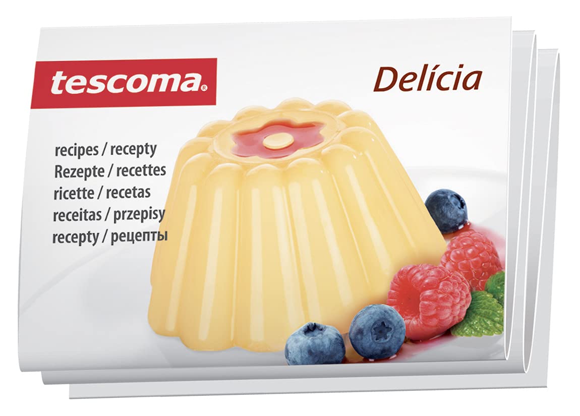 Tescoma 630590.00 Pudding Molds, Custard Mould, Set Of 4 Cups With Lid