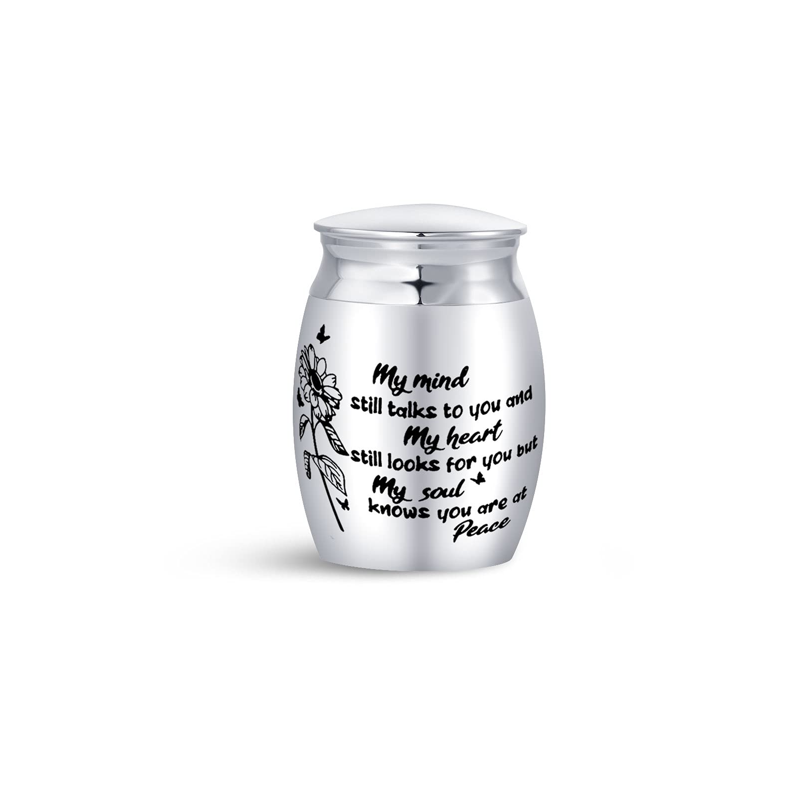 SBI Jewelry Sunflower Garden Small Urns for Human Ashes for Auntie Uncle Family Friend Mom Dad Stepmom Stepdad Cremation Keepsak