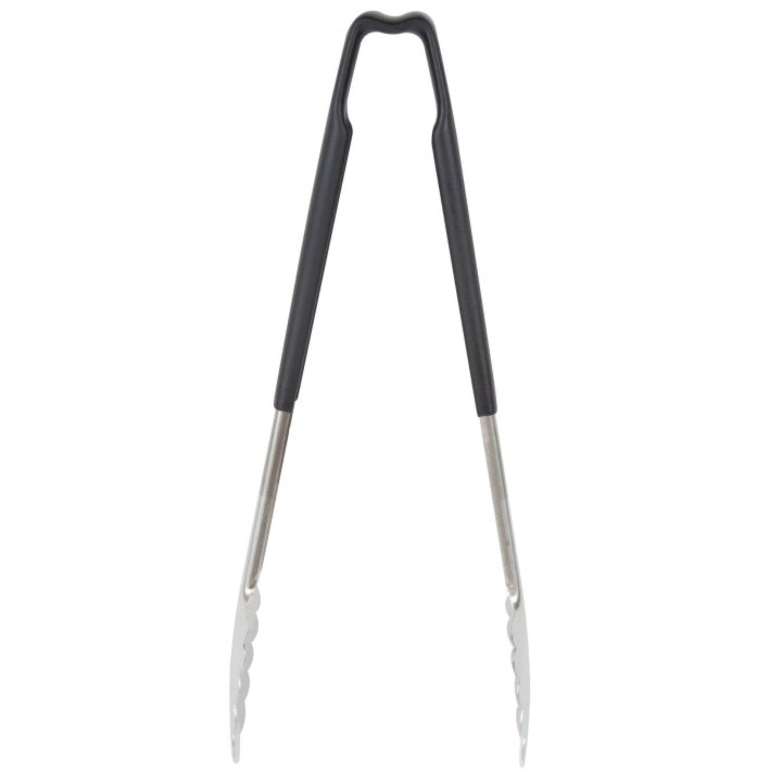 Vollrath 4781220 Jacobs'S Price 12-Inch 1-Piece Tong, Stainless Steel, Black Handle
