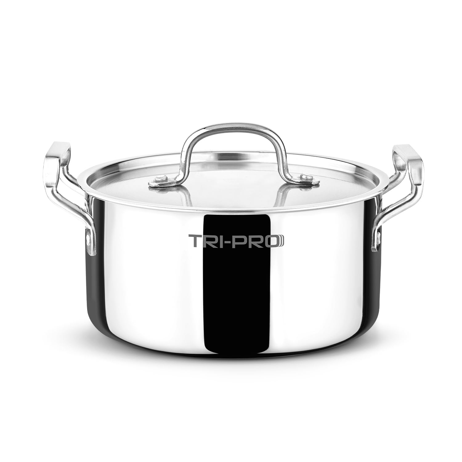 Bergner Tripro Triply Cook And Serve Casserole/Biryani Pot/Handi With Stainless Steel Lid, 24Cm (5 L), Stay Cool Cast Handles, C