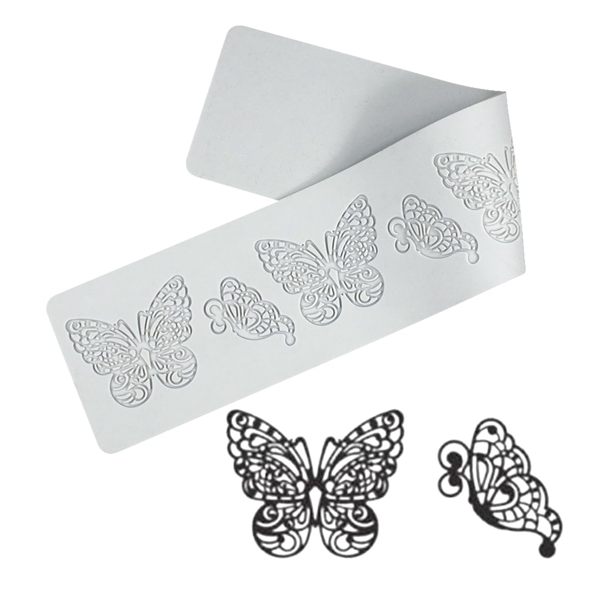 Love Silicone Lace Mold, Cake Mat, Fondant Impression Mats, Heart Pattern Lace Mat For Cake Decorating Valentine'S Day (J_ Butte