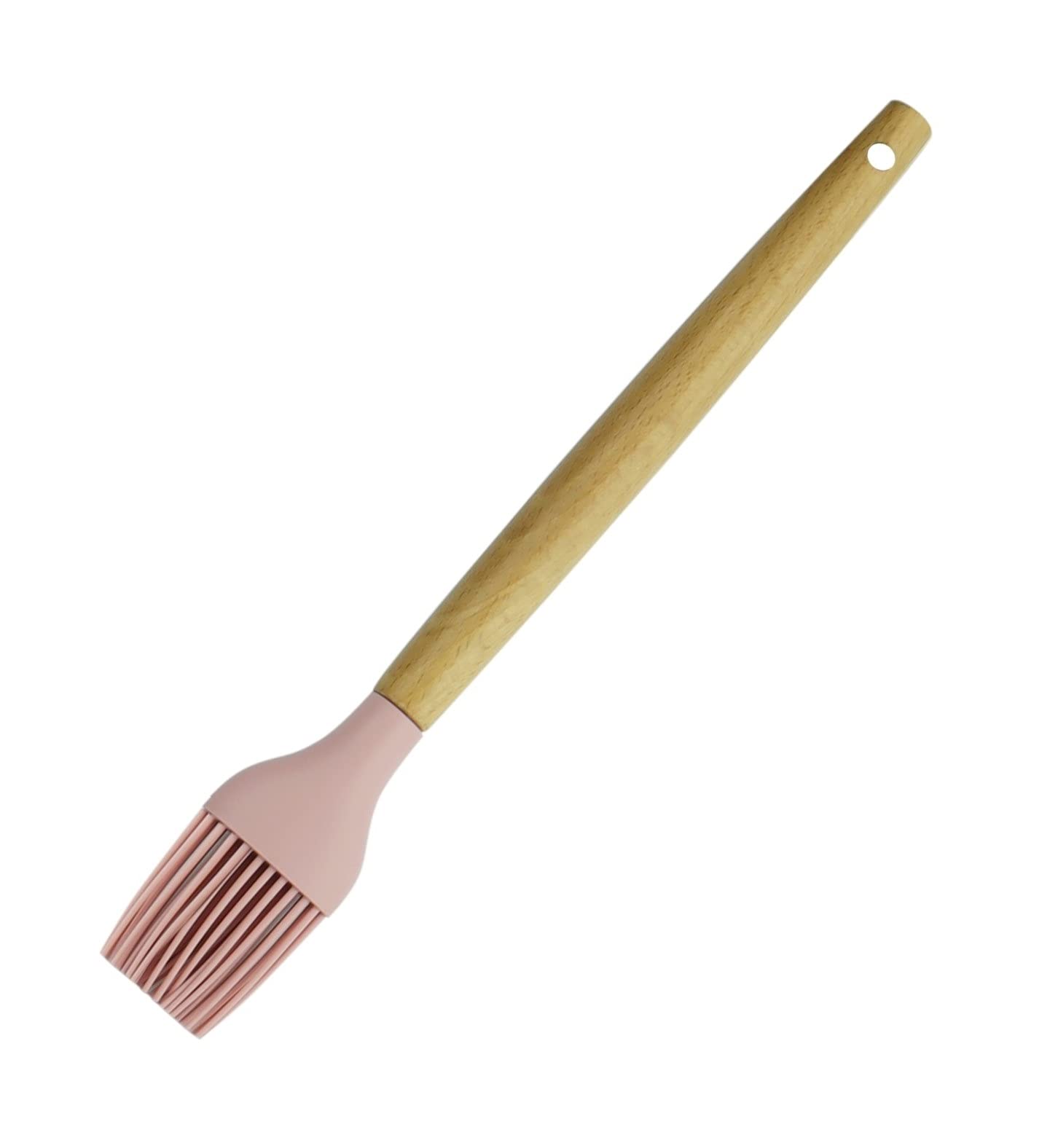 Kitchenfest Silicone Cooking Brush Large 11 Inch  Random Colour, Heat Resistant Wooden Handles, Kitchen Utensil Tool For Nonsti