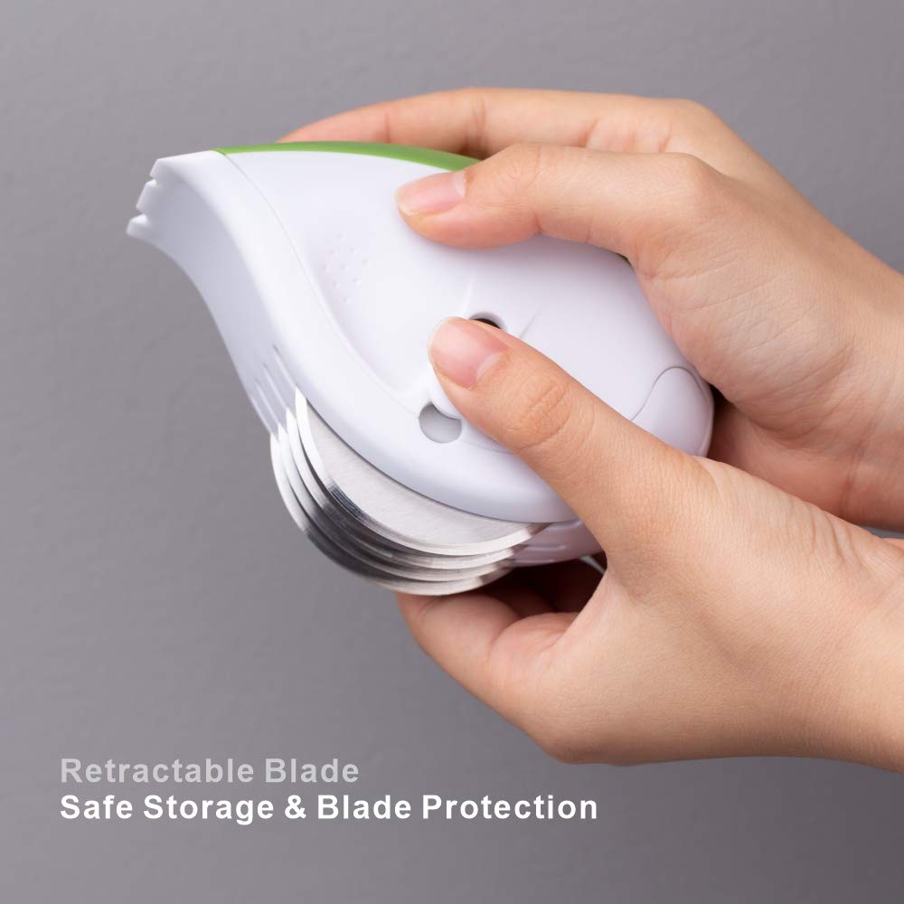 Kitchendao 3-In-1 Herb Chopper Mincer Roller Cutter Slicer, Leaf Stripper, Scraper- Retractable For Safe Storage, Detachable For