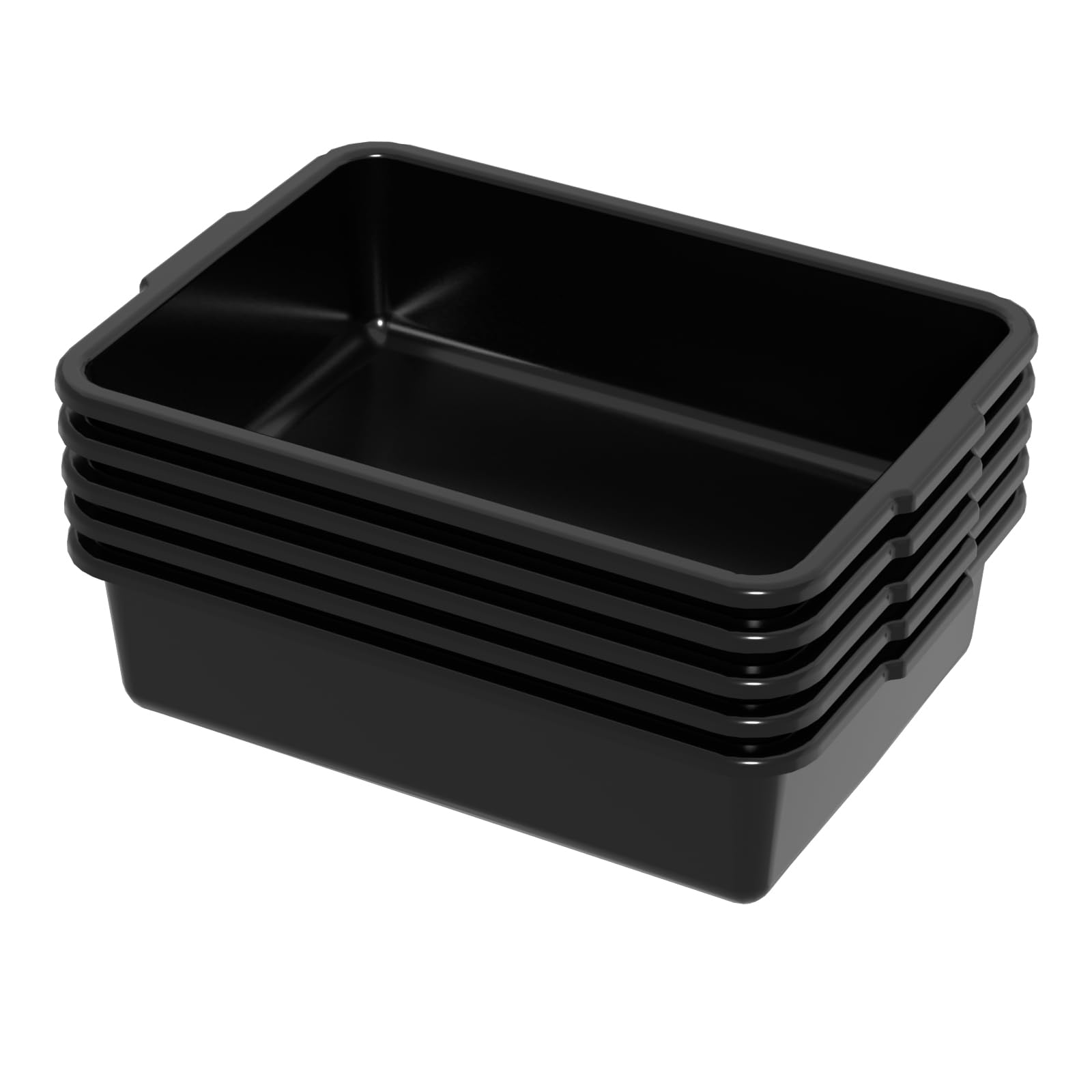 Sadstory 8 L Small Commercial Bus Tubs, Food Service Bus Tub Box, 5 Packs