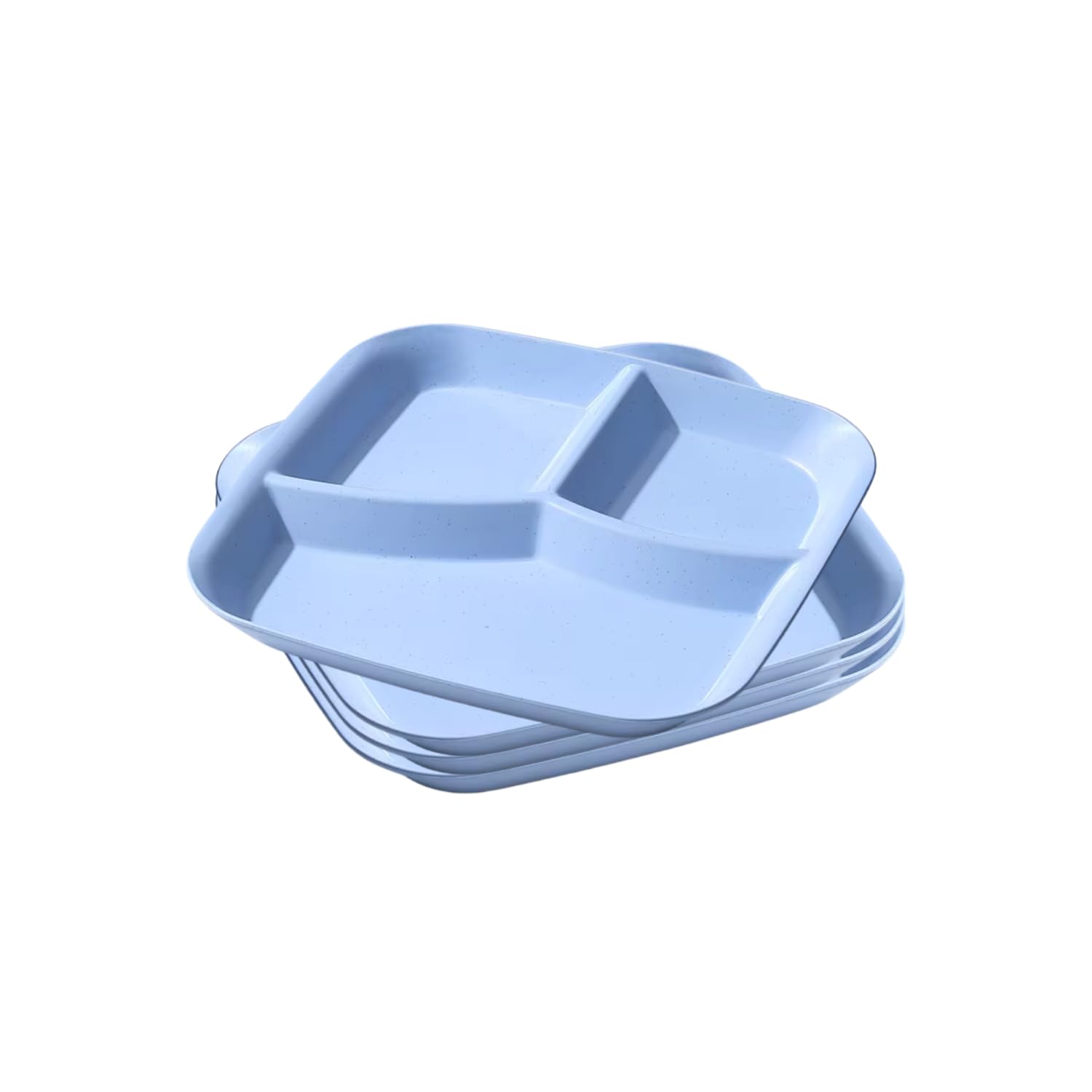 P Plus Fire Square Portion Control Plate For Weight Loss Three Compartment Food Plate Can Be Used In The Microwave, Help You Eat