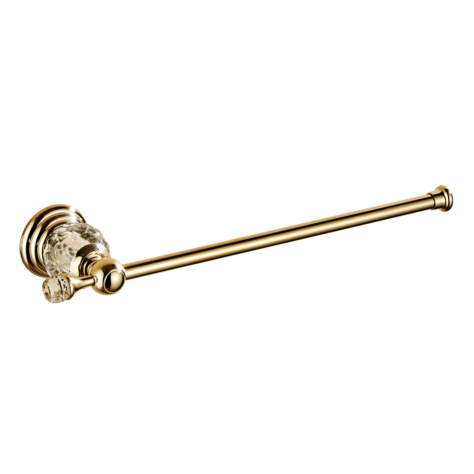 Golden Towel Holder, Gold Crystal Towel Bar Bathroom Hardware