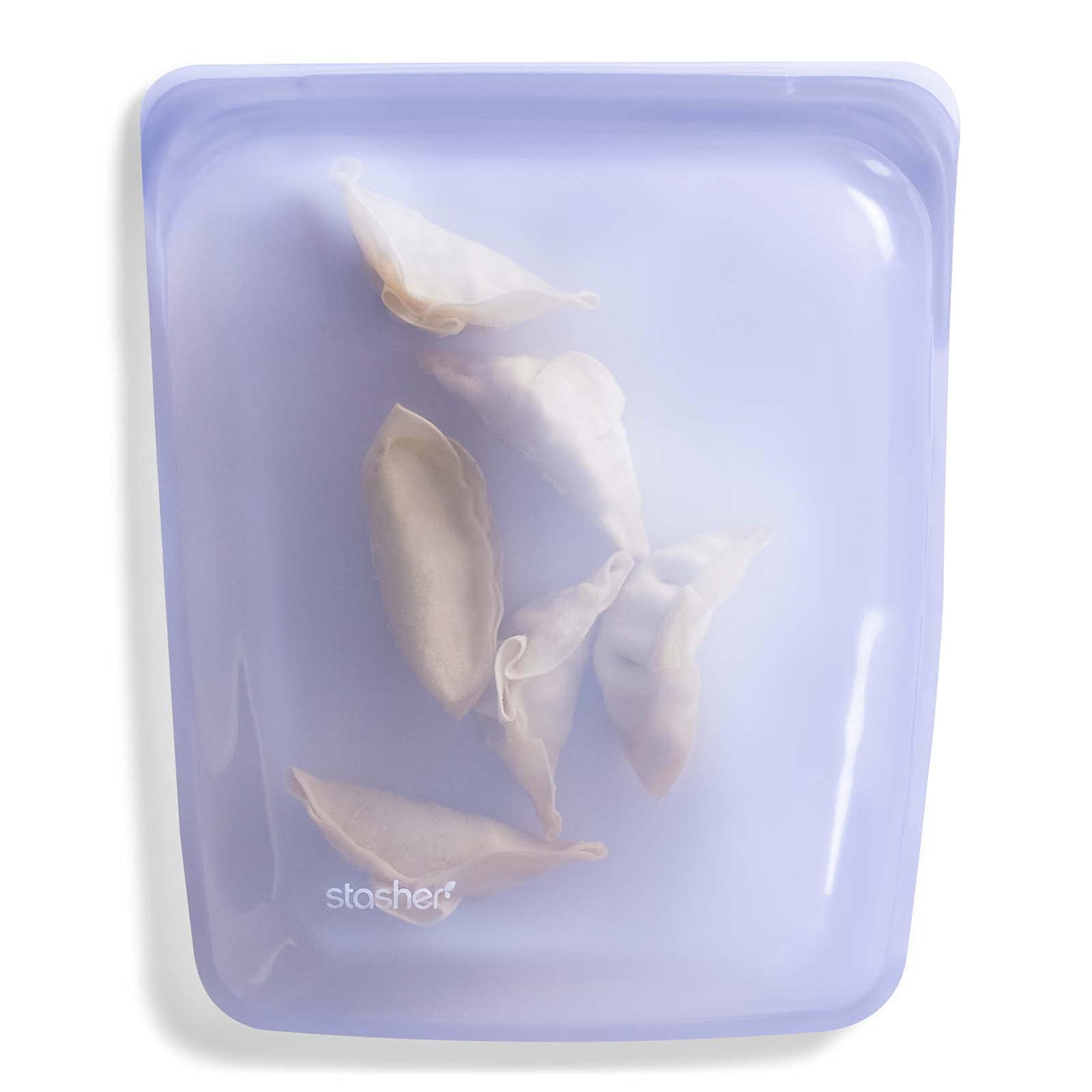 Stasher Platinum Silicone Food Grade Reusable Storage Bag, Lavender (1/2 Gallon) | Reduce Single-Use Plastic | Cook, Store, Sous