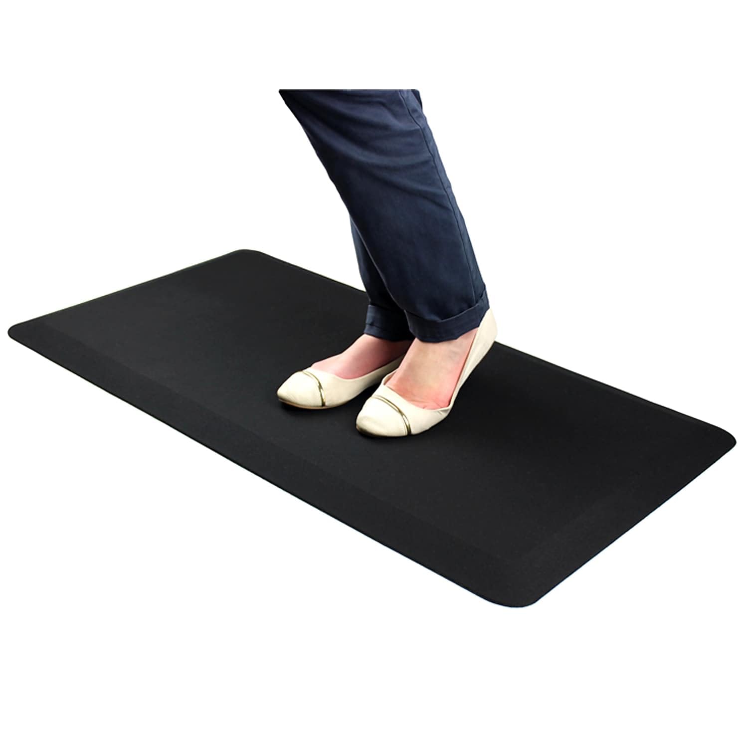 Floortex Fca32039Bm Mat F/Stand-Up Work Anti-Fatigue 39-Inch X20-Inch X3/4-Inch Black