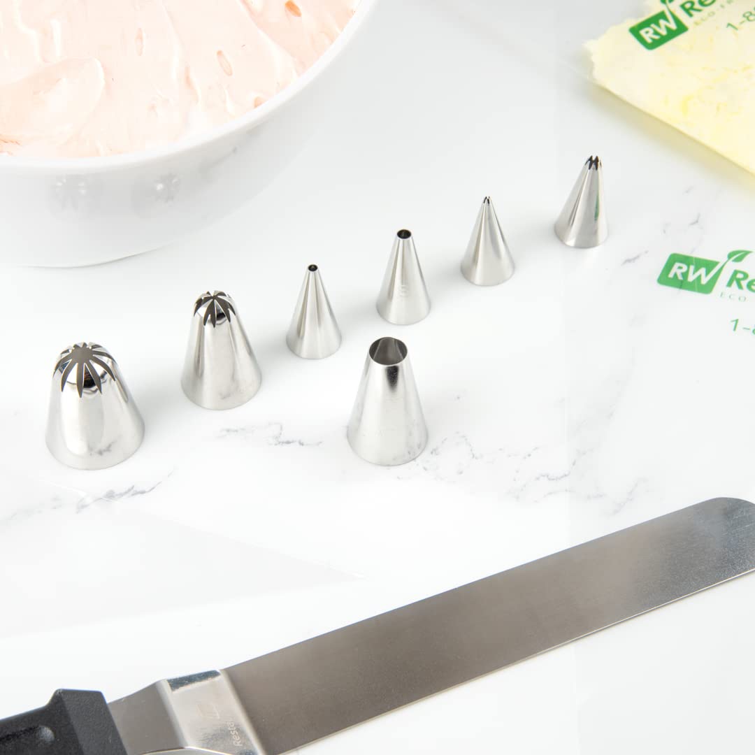 Restaurantware Pastry Tek Piping Tip 1 Round Round Tip For Icing - #2A Corrosion-Resistant Stainless Steel Icing Tip Dishwasher-