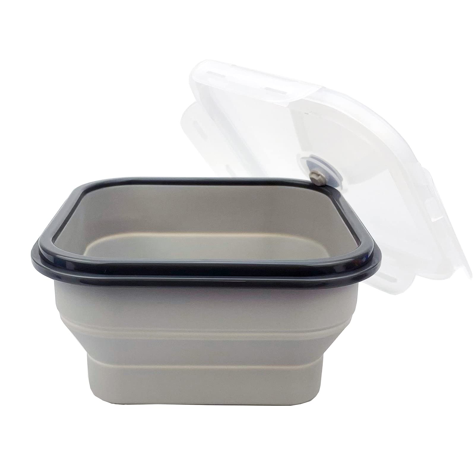 Cartints Large 1200Ml Collapsible Bowls With Lids, Silicone Food Storage Containers, Space-Saving Meal Prep Containers For Kitch