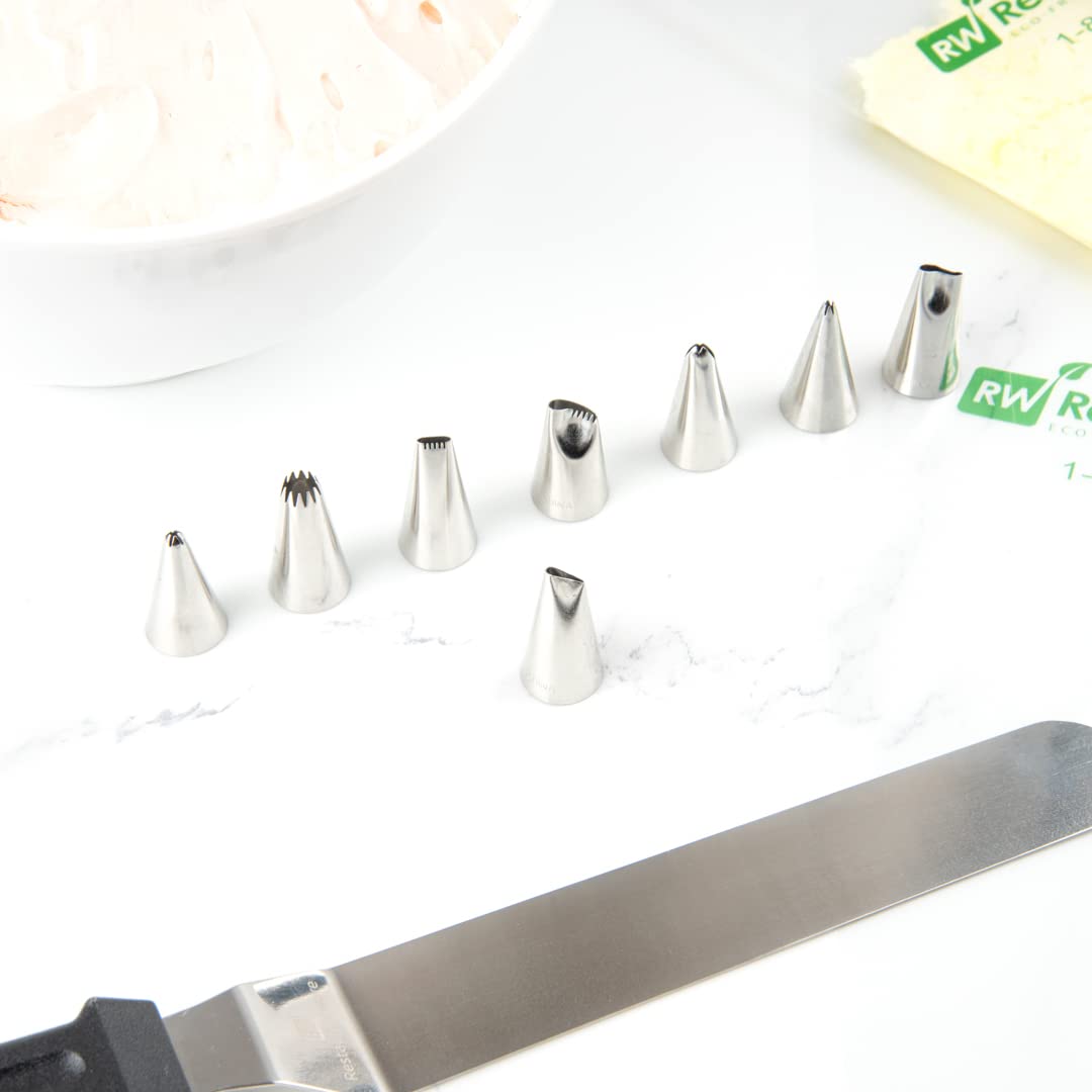 Restaurantware Pastry Tek Petal Tip 1 Reusable Decorating Cake Tip - #102 Dent-Resistant Stainless Steel Rose Frosting Tip Dishw