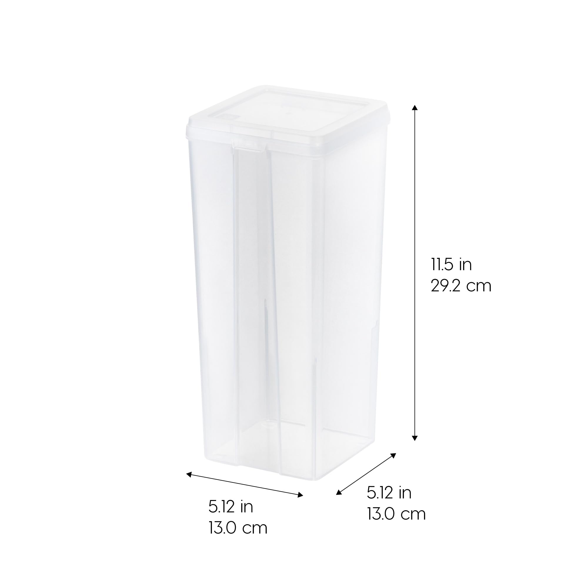 Iris Usa Large Vertical Storage Container For Home & Office Organization, Big Capacity Stackable Plastic Bin For Stationery, Pan