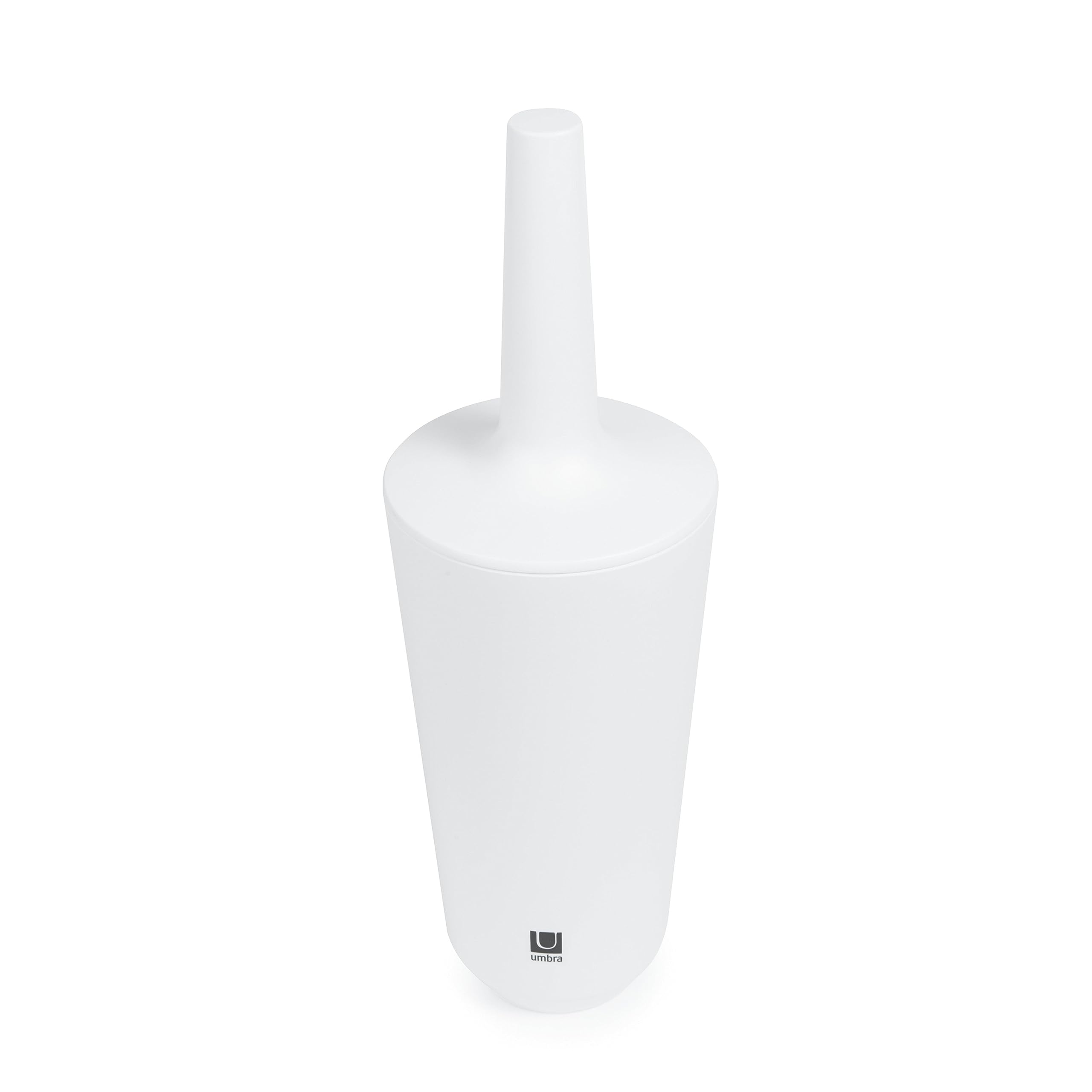 Umbra Corsa Toilet Brush with Holder, White