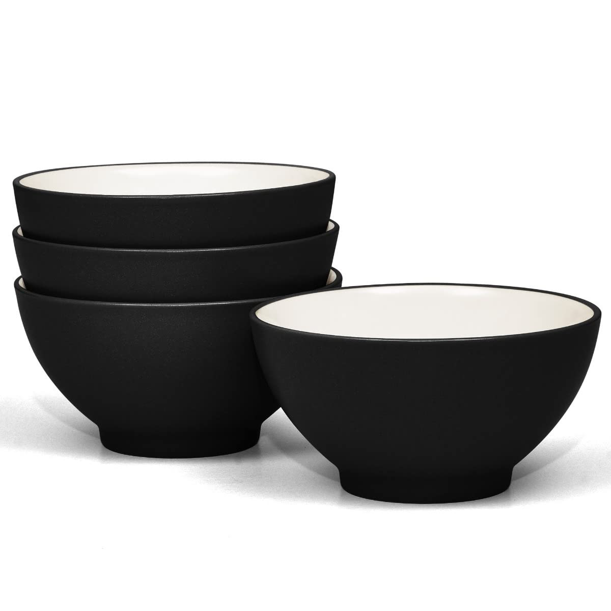 Noritake Colorwave Graphite Set of 4 Rice Bowls, 5-3/4, 20 oz.
