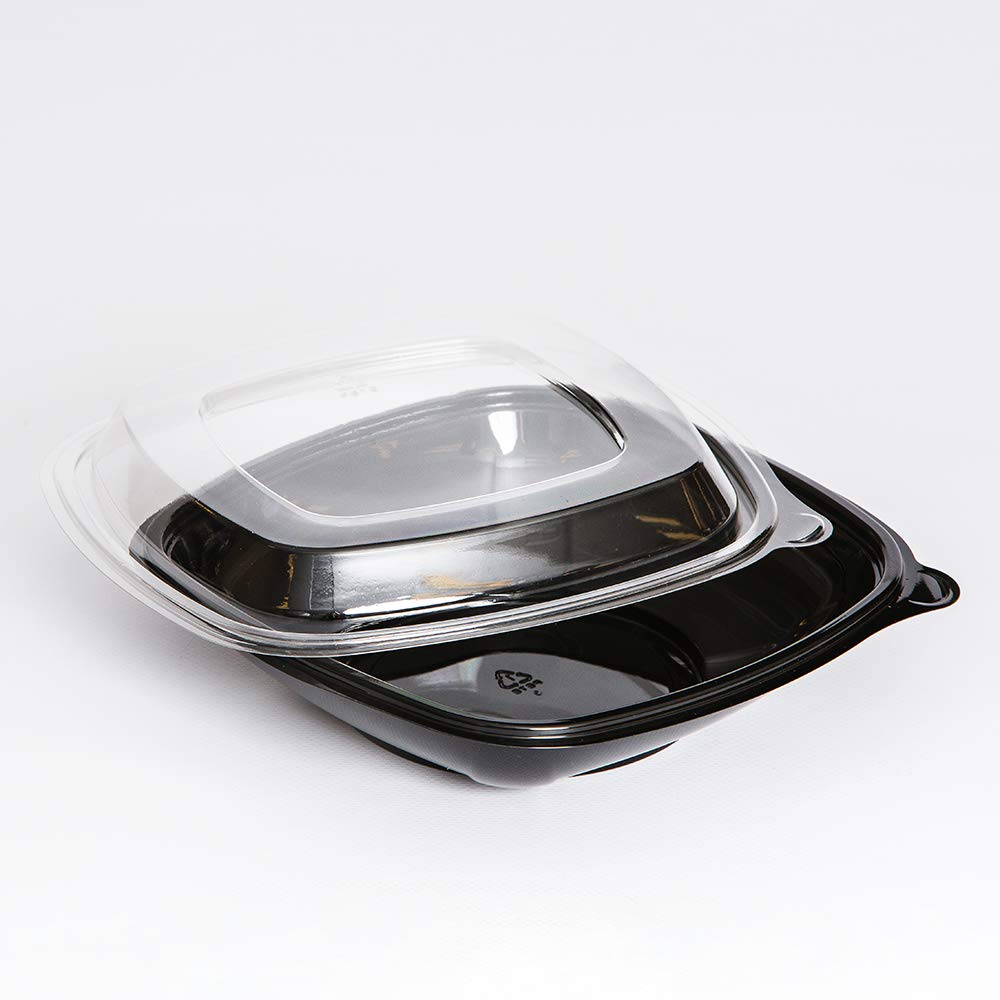 Anchor Packaging Crystal Classics Anti-Fog Recycled-Pet Square Bowl Lid For 20, 32, 48 Oz. Square Bowl, Clear | 150/Case