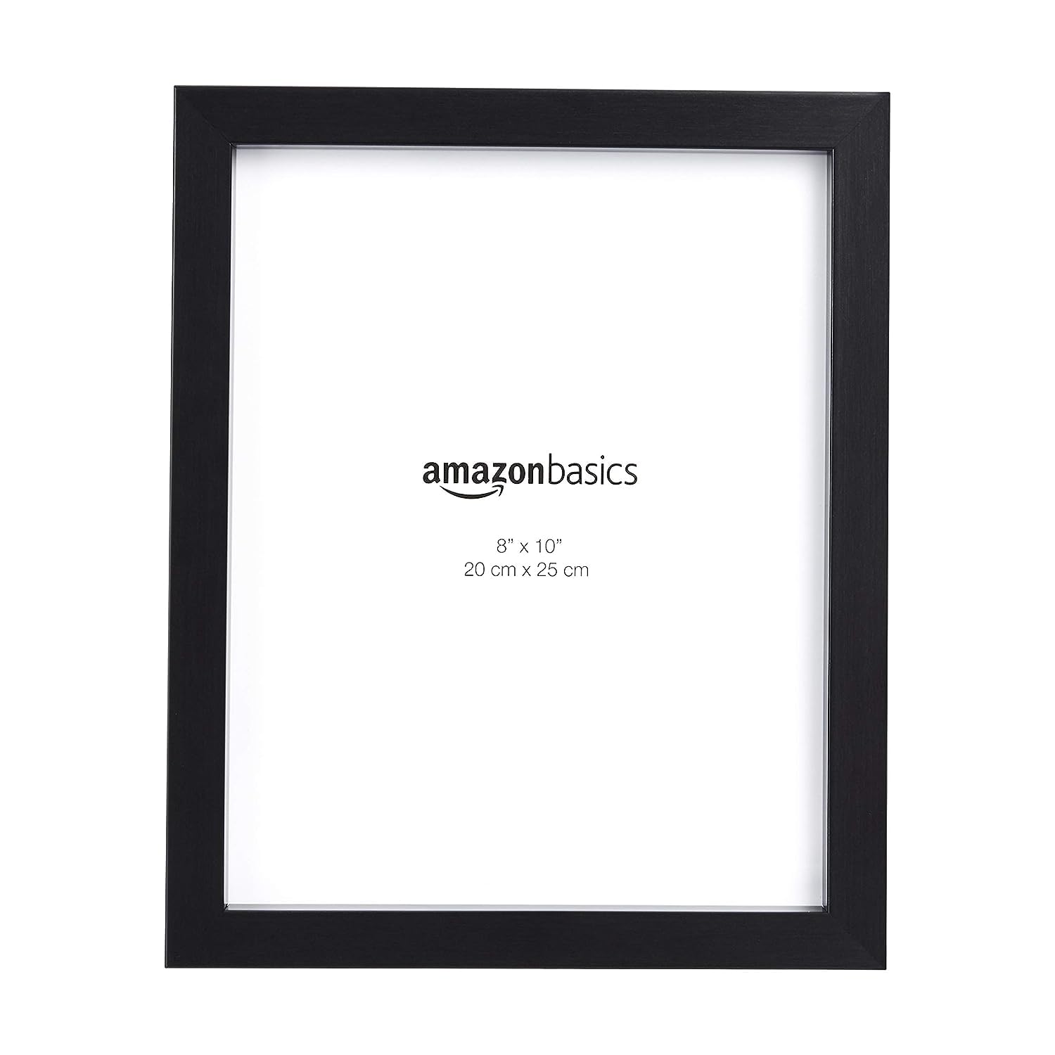Amazon Basics Rectangular Photo Picture Frame, 8 x 10, Pack of 2, 11.22 x 9.21 inches, Black