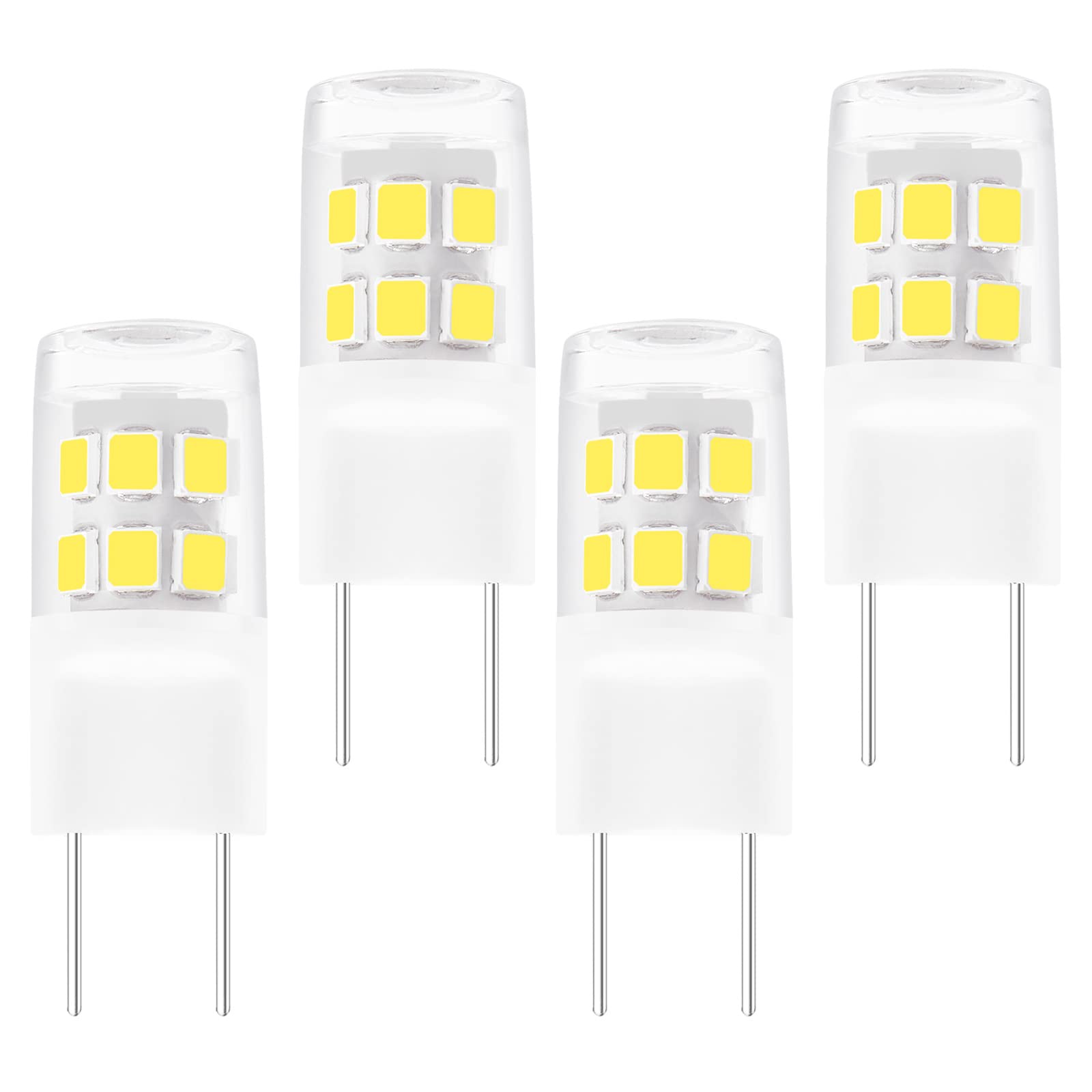 Yucclim Led Bulb T4 Bi-Pin Base 120V 20W Equivalent, Microwave Halogen Lamp Wb25X10019 Wb08X10057 Wb25X10026 For Jvm7195Sfs Micr