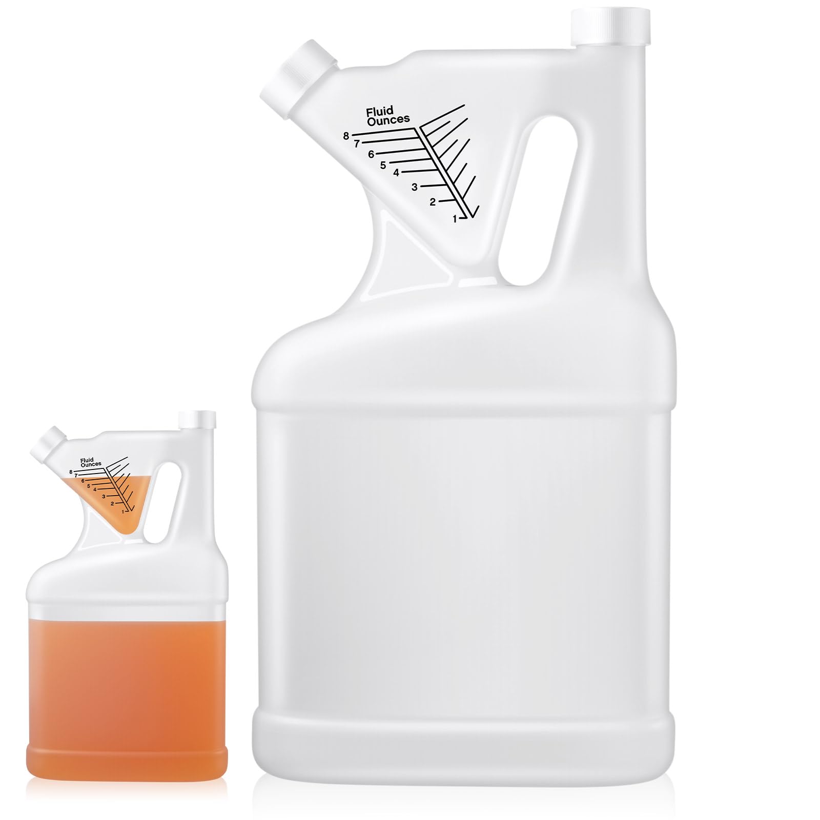 Yiyiring 1 Pcs 128oz Measuring Containers 1 Gallon Hdpe Chemical Ounce Measuring Jug Cups with Lids Cover Plastic Bottle, up to 