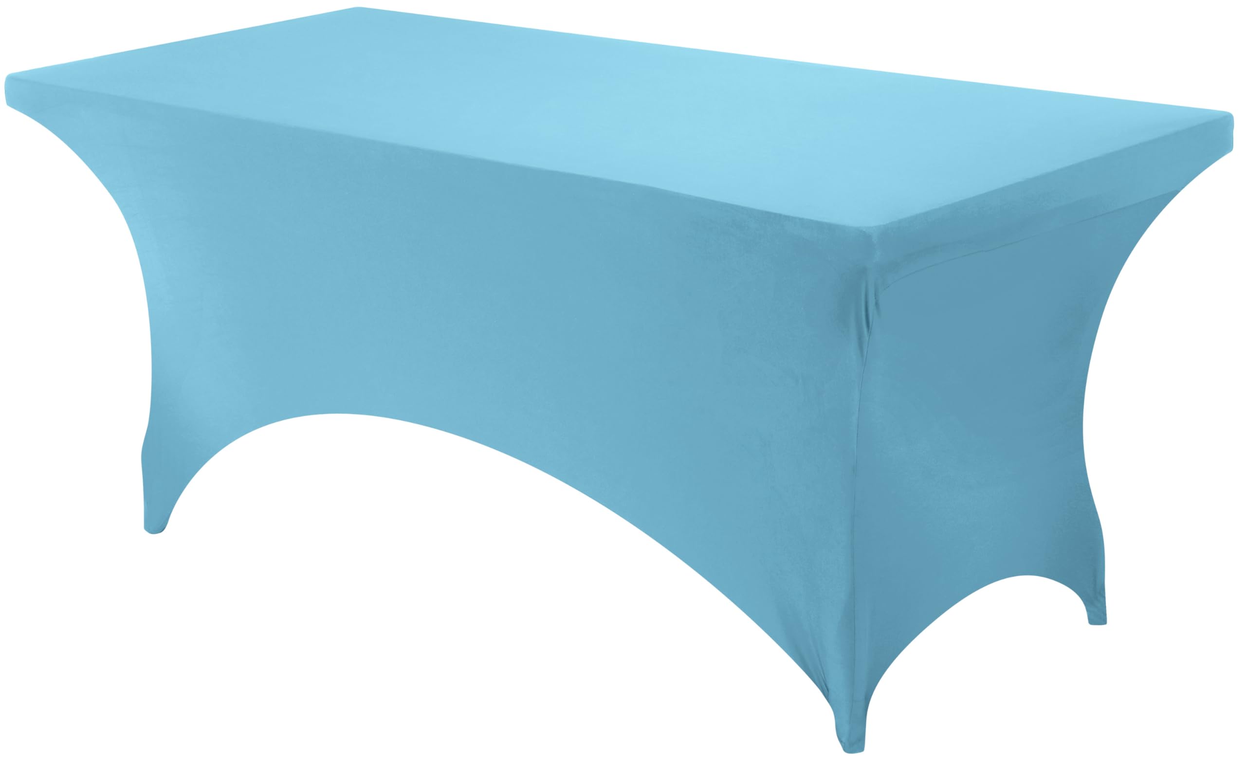Utopia Kitchen Spandex Tablecloth 1 Pack [6Ft, Blue Mist] 200 Gsm Tight, Fitted, Washable And Wrinkle Resistant Stretch Rectangu