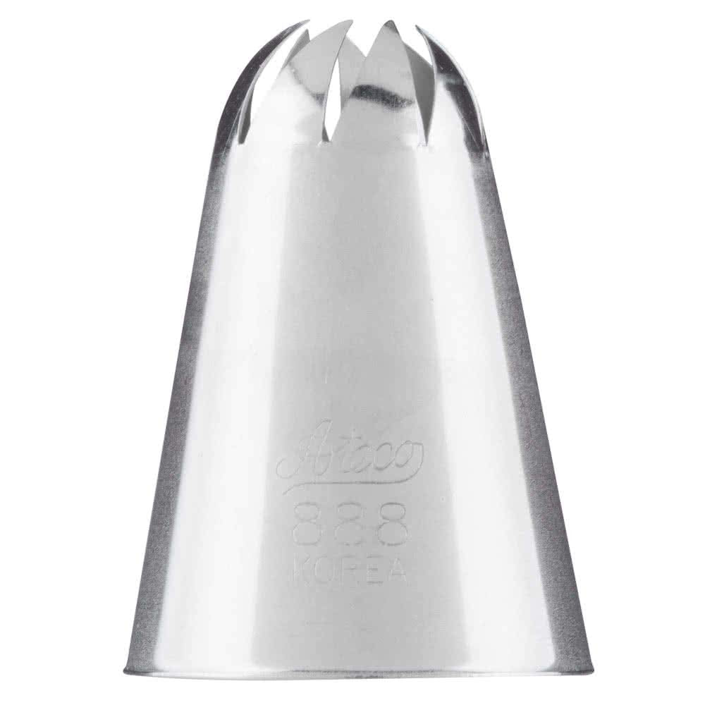 Ateco Stainless Steel Cake Decorating Special Swirl Pastry Tube, Silver, Small