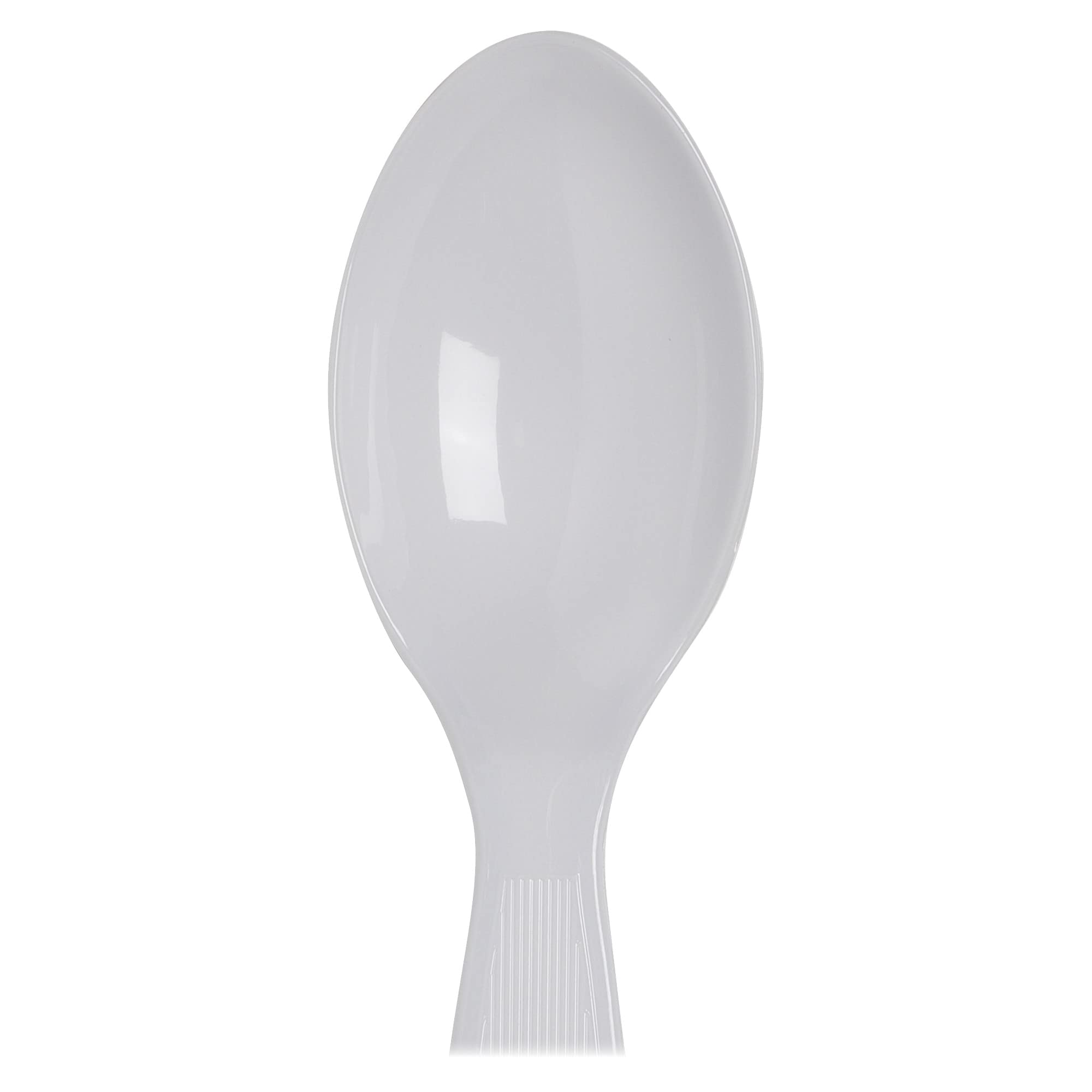 Dixie Th207 Plastic Cutlery Heavyweight Teaspoons, White (Pack Of 100)