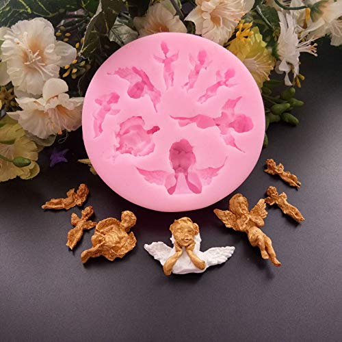 8 Fairy Sizes Shapes Angel Baby 3D Boy Wing Silicone Mold Tools For Make Chocolates Hard Candies Desserts Ice Candles Soap Bakin
