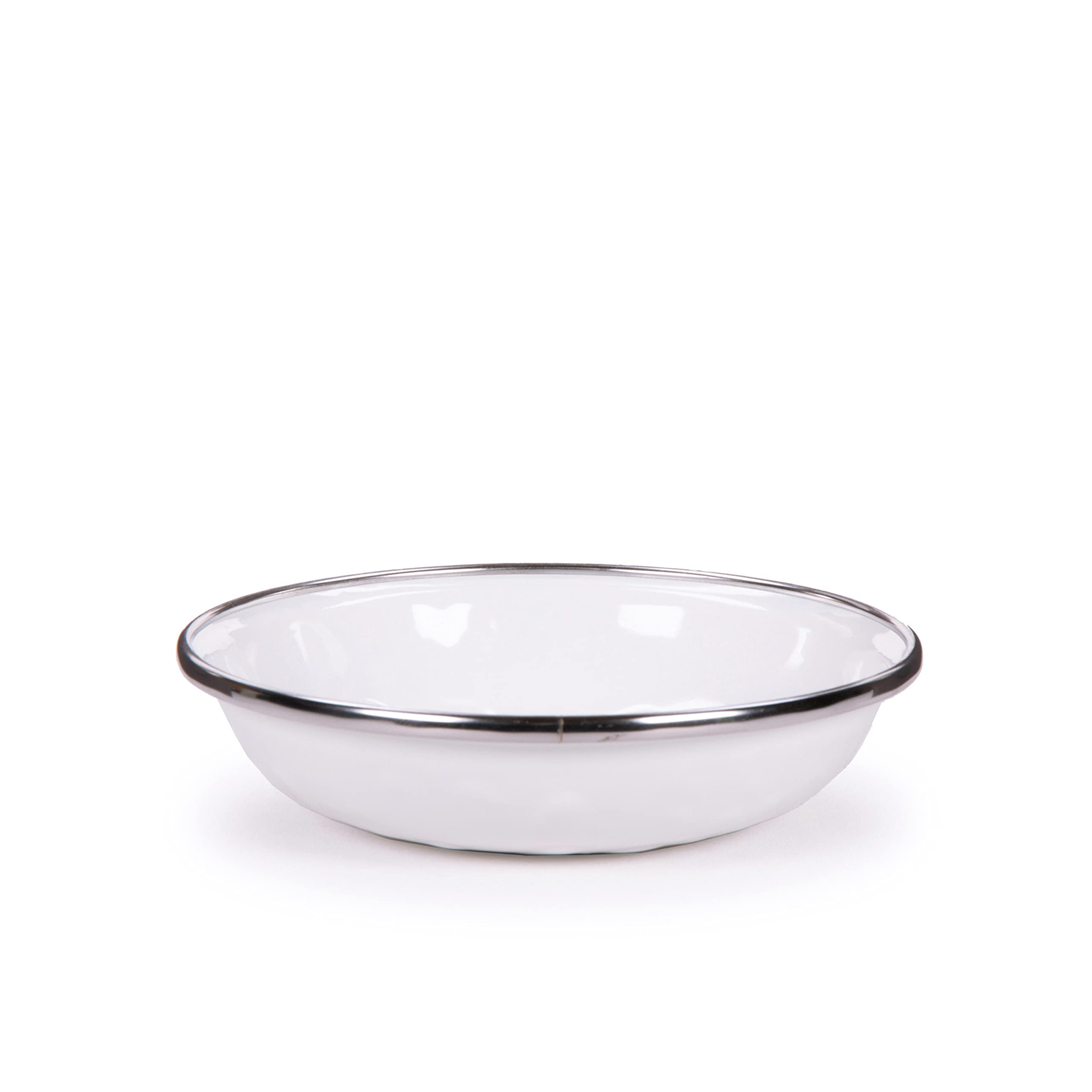 Golden Rabbit Enamelware - Set Of 6-4Oz Tasting Dishes (Solid White)