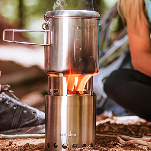 Solo Stove Fire Striker Stainless Steel Ferrocerium Rod Waterproof Fire Starter for Camping Survival Kits and Hiking Easy Grip Handle with up to15 000 Strikes