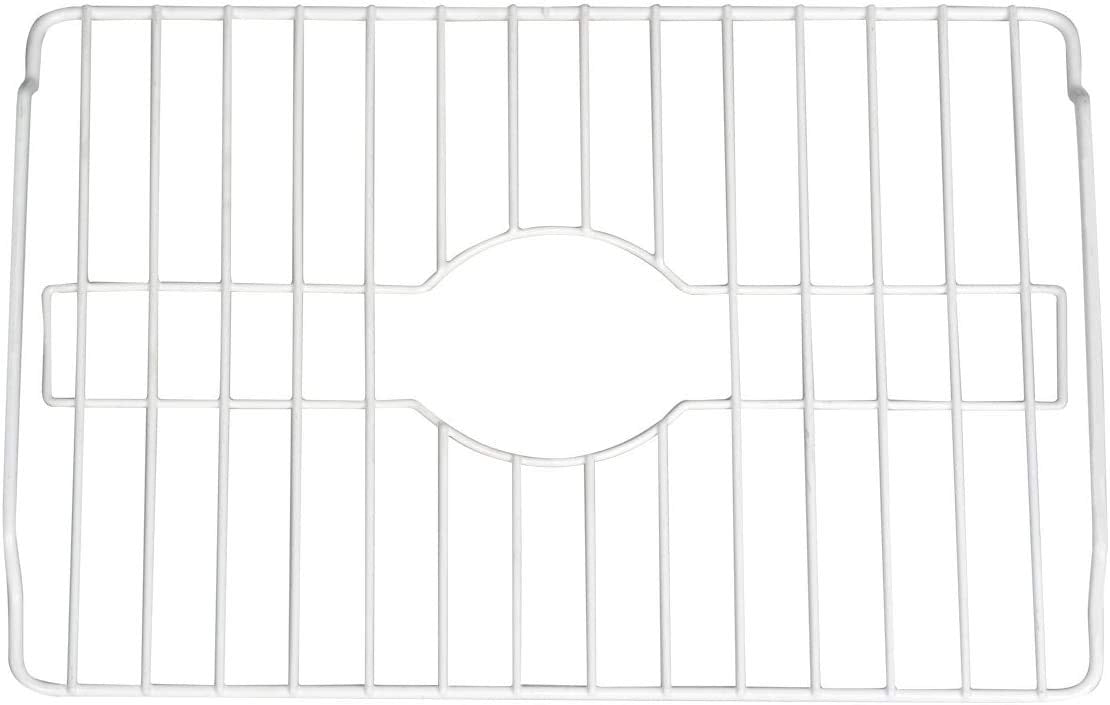 Sofinni Sink Protectors For Kitchen Sink Bottom With White Coating Sink Grate Insert Grid Sink Bowl Drying Rack Steel Medium (12
