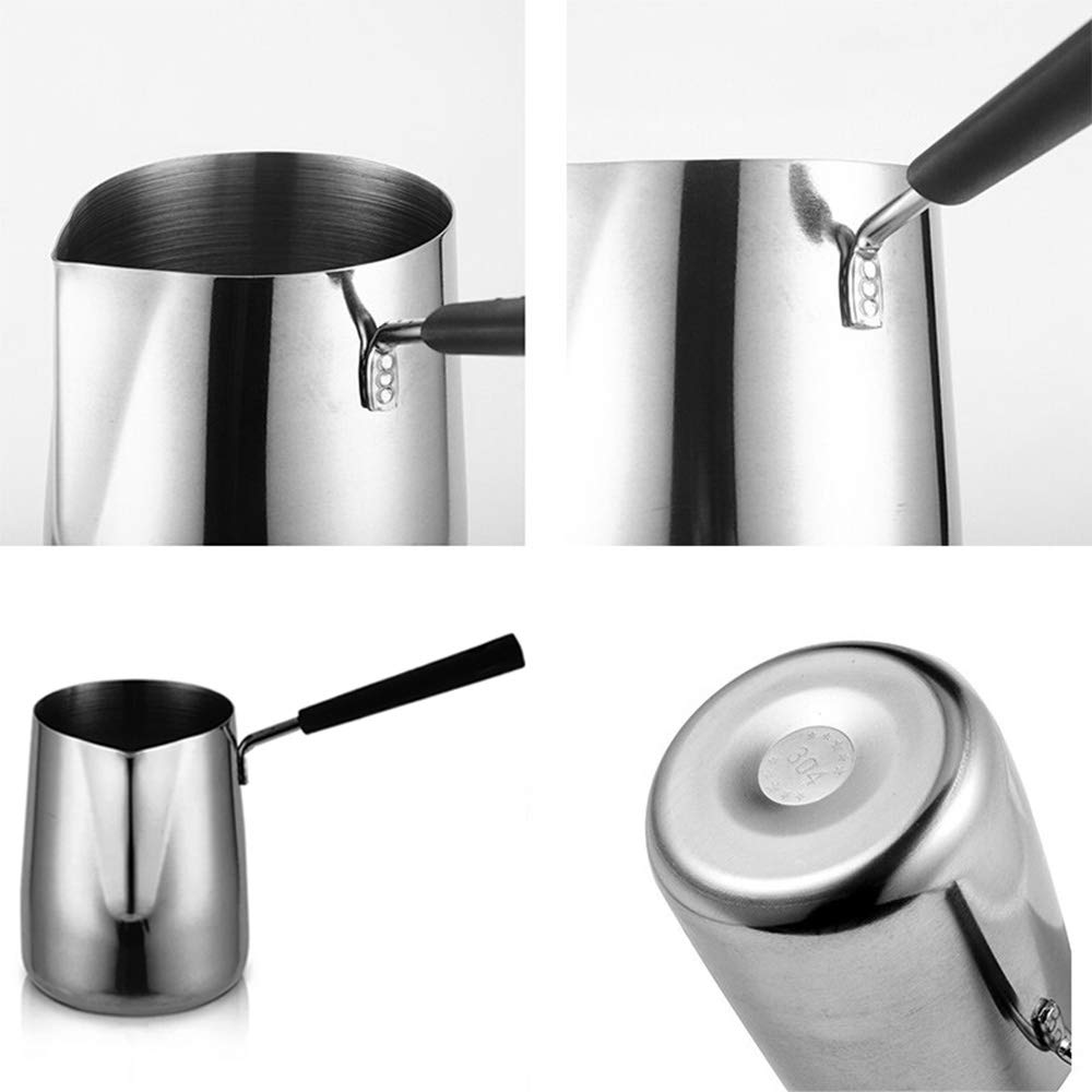 Turkish Coffee Pot, Stainless Steel Milk And Coffee Warmer, Ibrik Cezve Arabic Briki Coffee Pot, Chocolate And Butter Melting Po